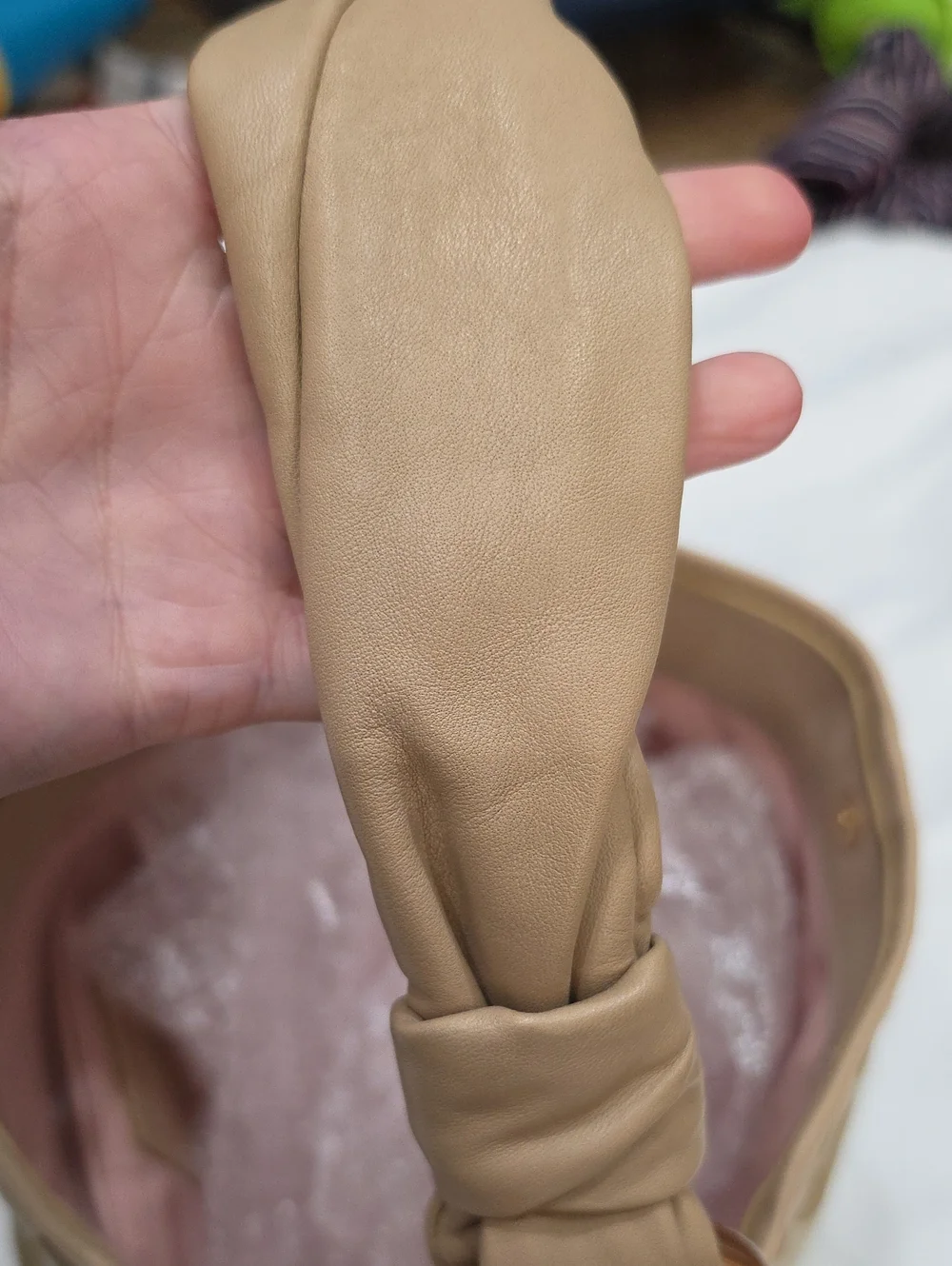 NWT Coach Beige Canvas And Leather  Op Art Parker Hobo